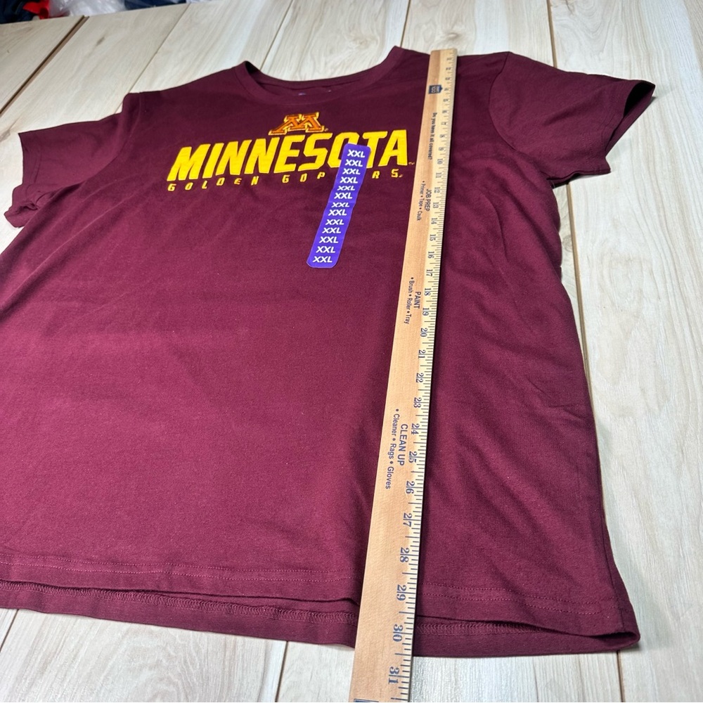 Minnesota Golden Gophers Champion T-Shirt Short Sleeve Men's Maroon New Size 2XL - Picture 3 of 7
